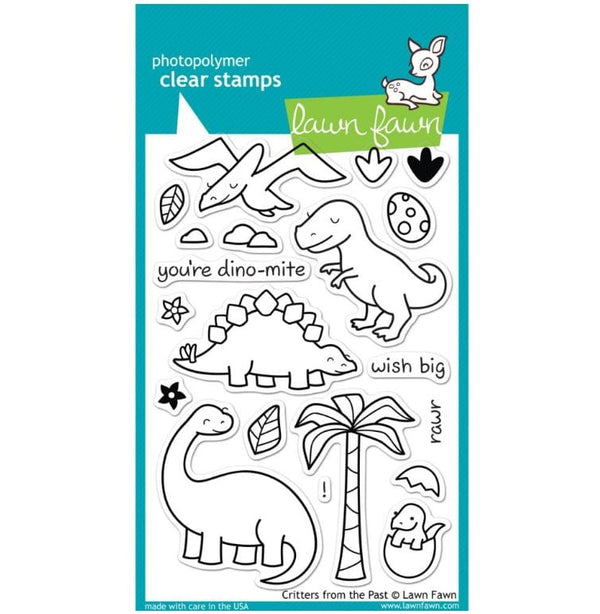 Lawn Fawn Critters From The Past Clear Stamps 4"x 6"