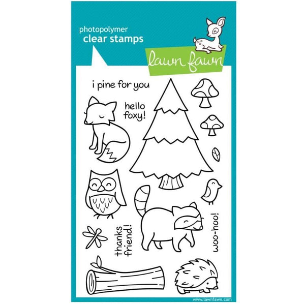 Lawn Fawn Critters In The Forest Clear Stamps 4"x 6"