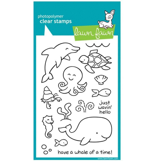 Lawn Fawn Critters In The Sea Clear Stamps 4"x 6"
