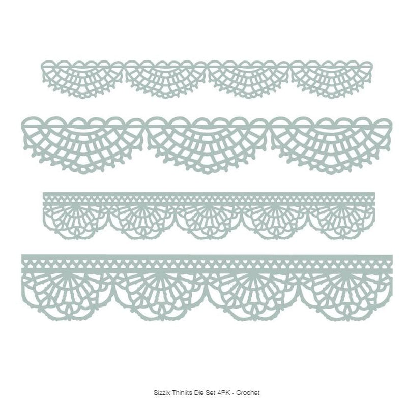 Sizzix Crochet Thinlits Die Set 4Pk by Tim Holtz