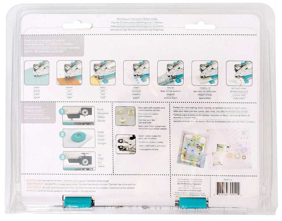 Papier Punch Gaatjes We R Memory Keepers Crop-A-Dile II Big Bite - Blauwe Gatenpons Voor Papier & Dun Materiaal Blauwe Craft Tang