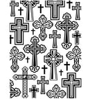 Darice Crosses Embossing Folder