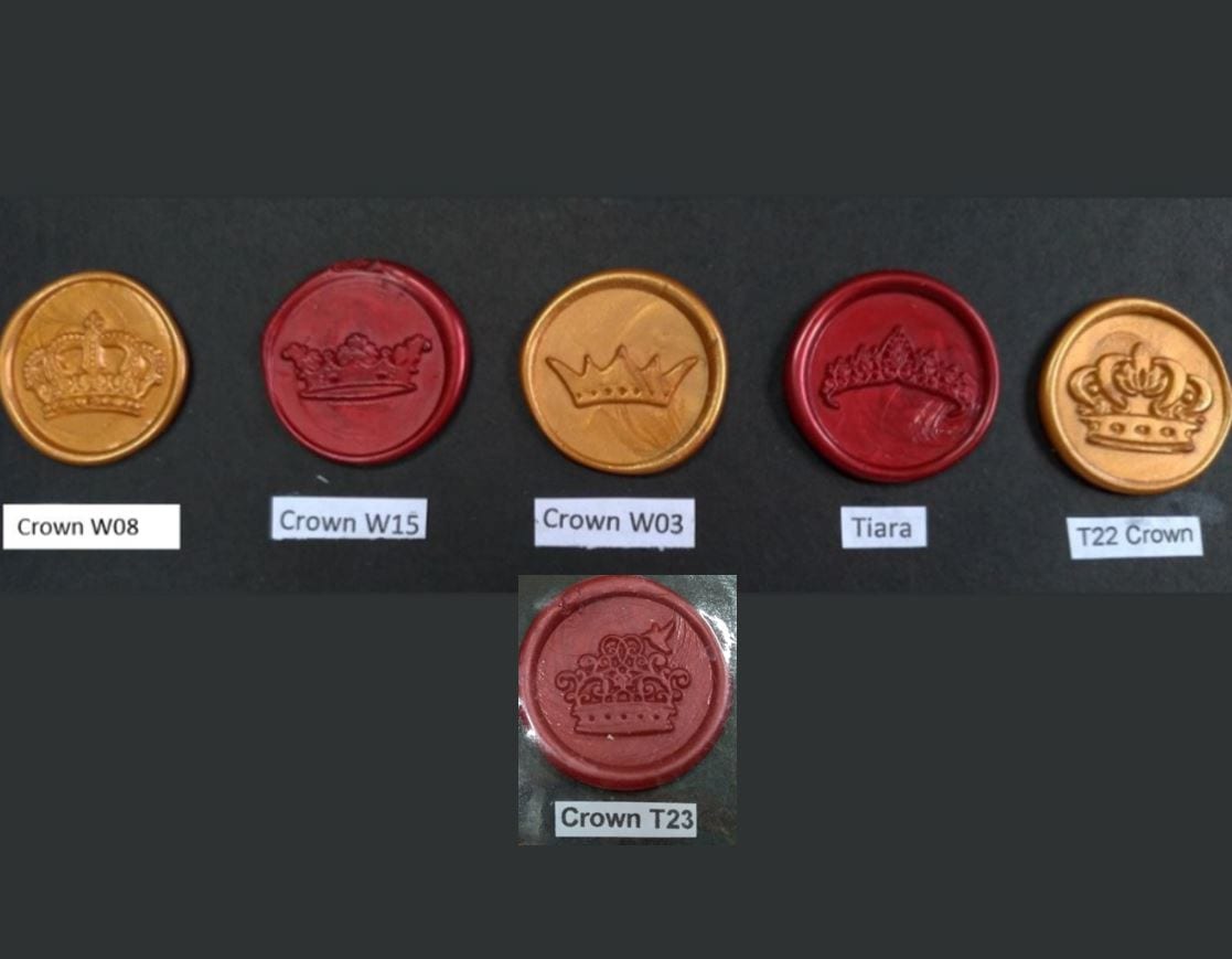Wax Seals Crowns (See individual picture per option)