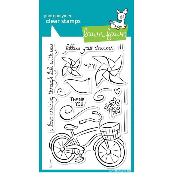 Lawn Fawn Cruising Through Life Clear Stamps 4"X6"