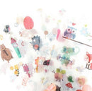 Cute and Colorful Animals Deco Stickers - 6 Sheets