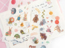 Cute and Colorful Animals Deco Stickers - 6 Sheets