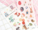 Cute and Colorful Animals Deco Stickers - 6 Sheets