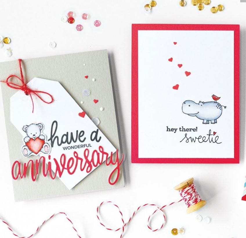 Hero Arts Cute Animals Stamp Set CM355