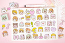 Candy Poetry Cute Girl Emote Sticker Flakes in a Box