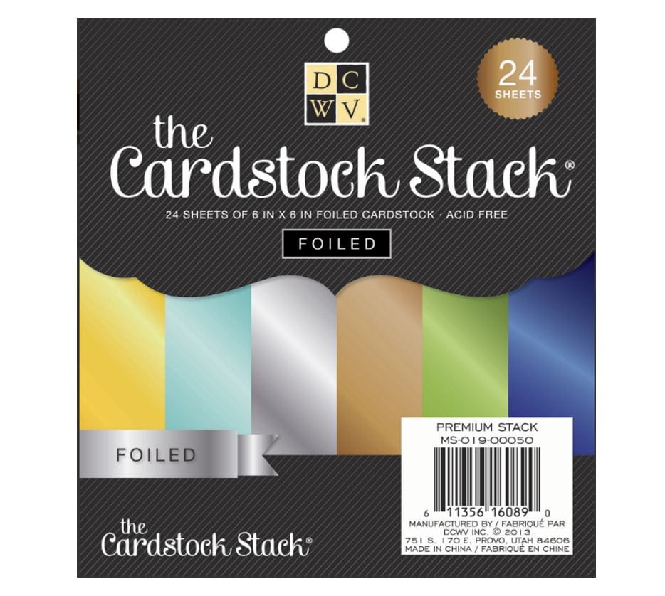 DCWV The Cardstock Stack Foiled Paper Pad 6
