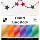 DCWV Foiled Cardstock Stack Paper Pad 6" x 6"