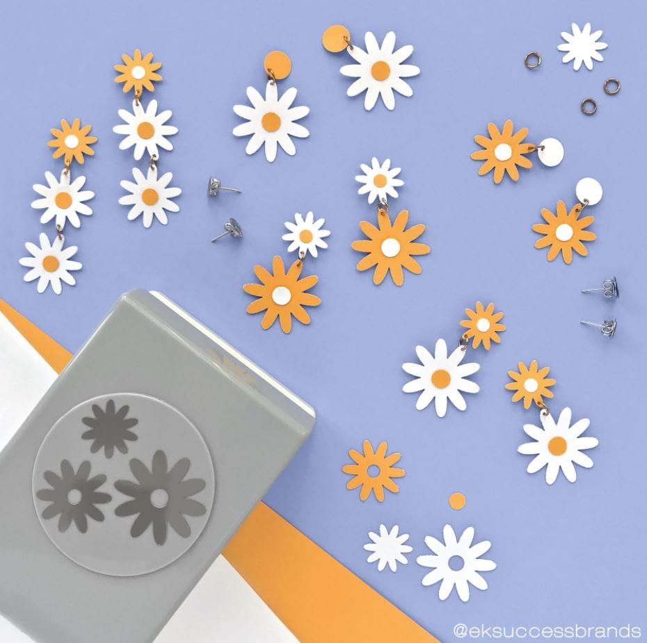 EK Success Double Daisy Confetti Punch