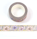 Daisy Flowers with Foil Washi Tape 15mm x 10m