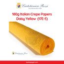 Cartotecnica Rossi Crepe Papers 180g (Orange & Yellow Shades) Full Roll Italian Crepe Papers