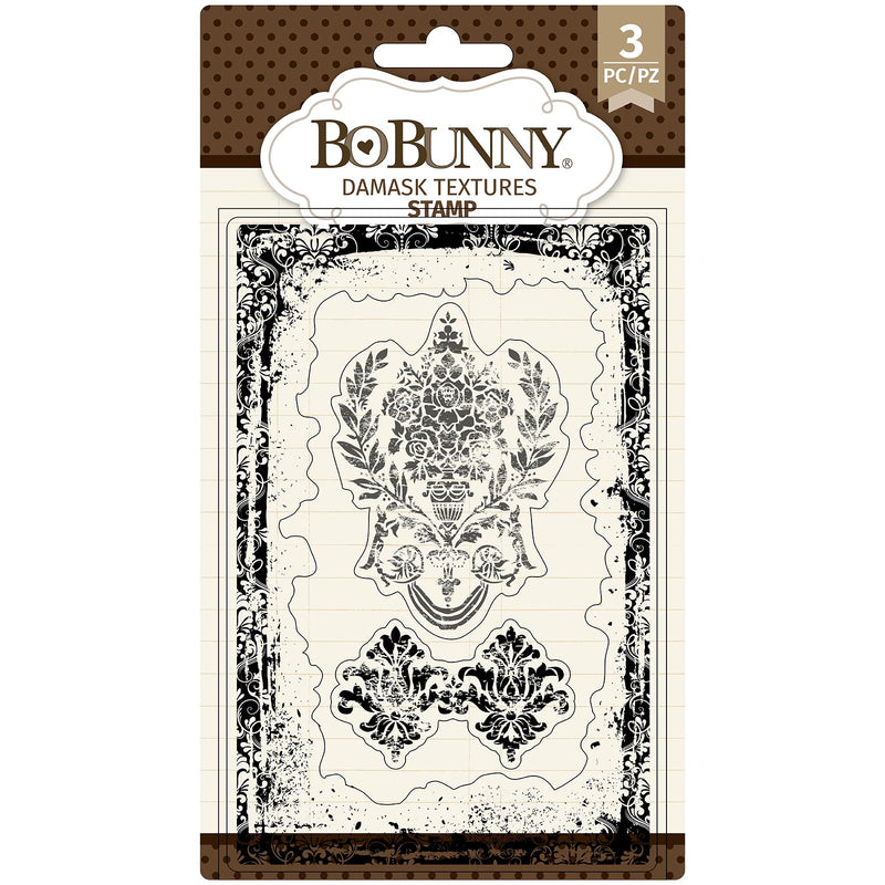 BoBunny Damask Texture Clear Stamp Set 4" x 6"