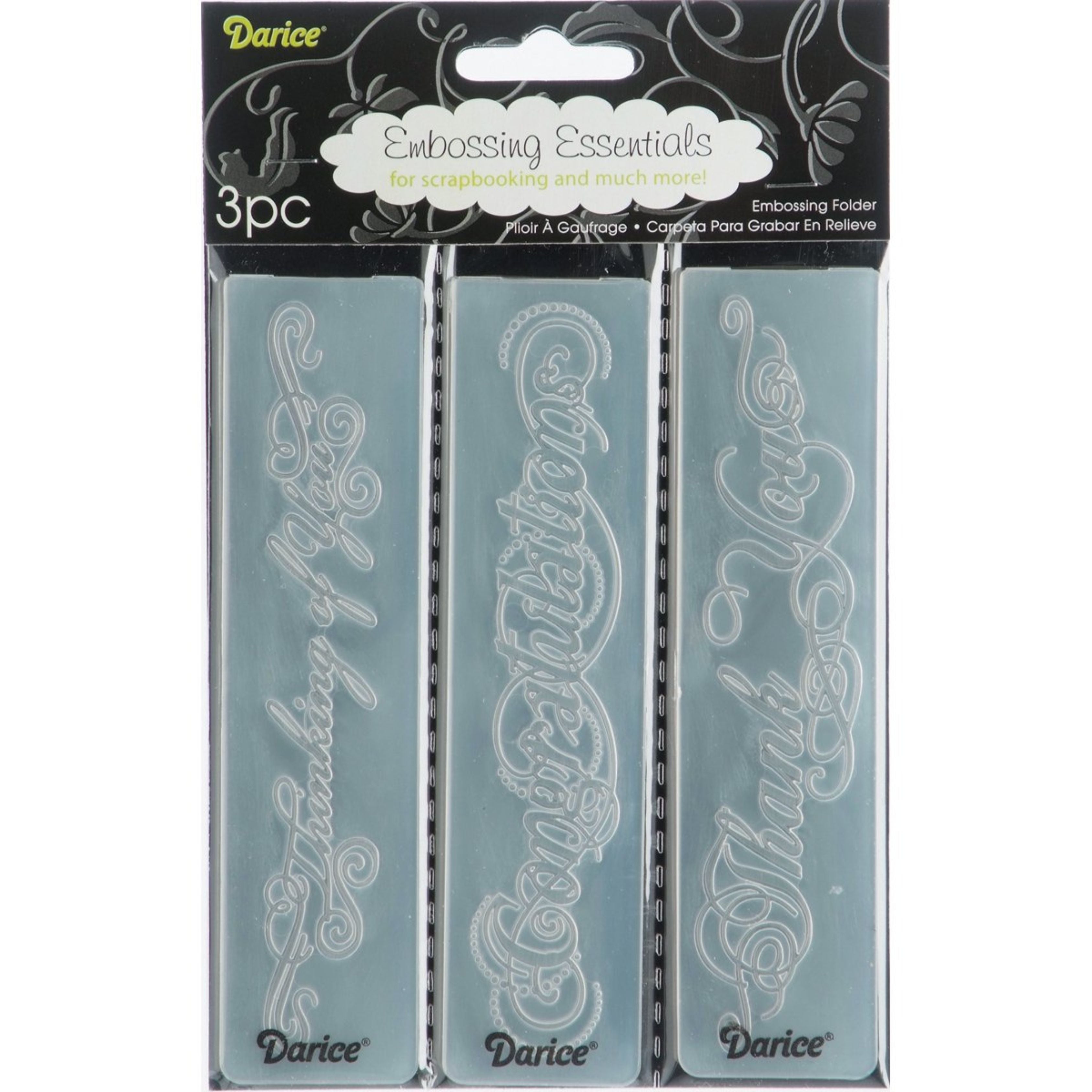 Darice Phrases Embossing Folder
