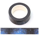 Dark Forest with Holographic Foil Stars and Bats Halloween Washi Tape (15mm x 10m)