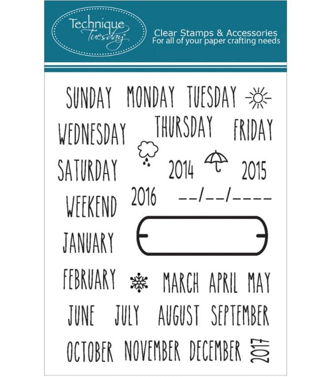 Technique Tuesday Day to Day Clear Stamps 3