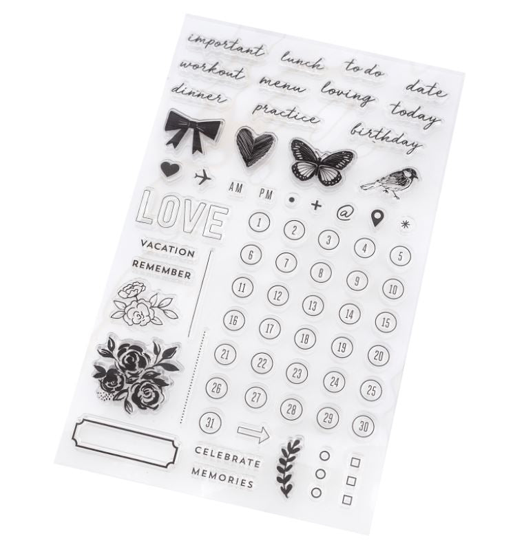 American Crafts Day to Day Maggie Holmes Acrylic Clear Stamps