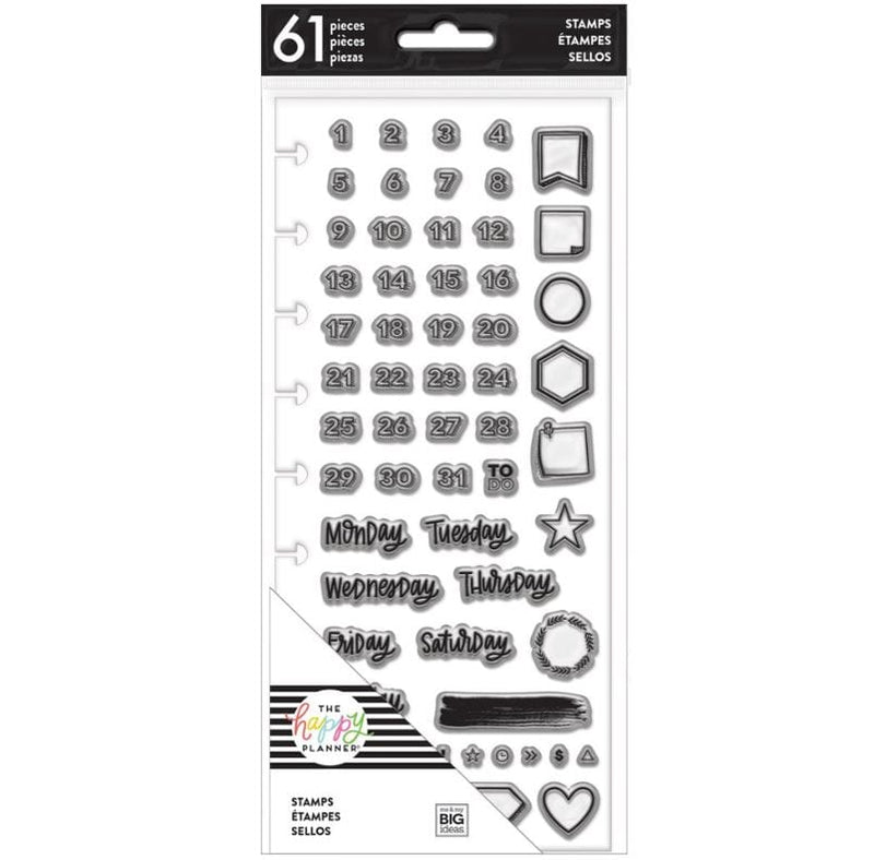 Me And My Big Ideas Days and Numbers Create 365 Clear Stamps - Happy Planner