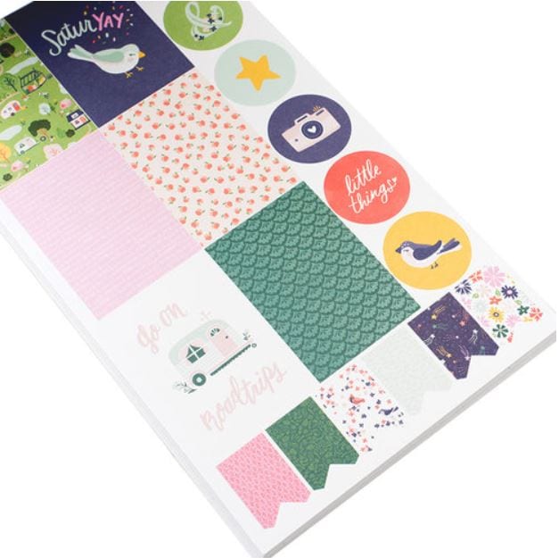 Dear Lizzy Designer Sticker Book w/ Gold Foil 30 Pages