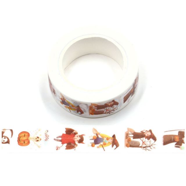 Death and the Witch Halloween Washi Tape 15mm x 10m