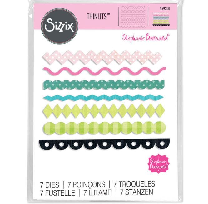 Sizzix Decorative Borders Stephanie Barnard Thinlits Die Set