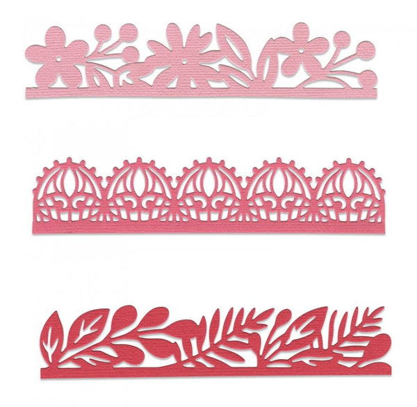 Sizzix Decorative Edges by Katelyn Lizardi Thinlits Die Set 3/Pk