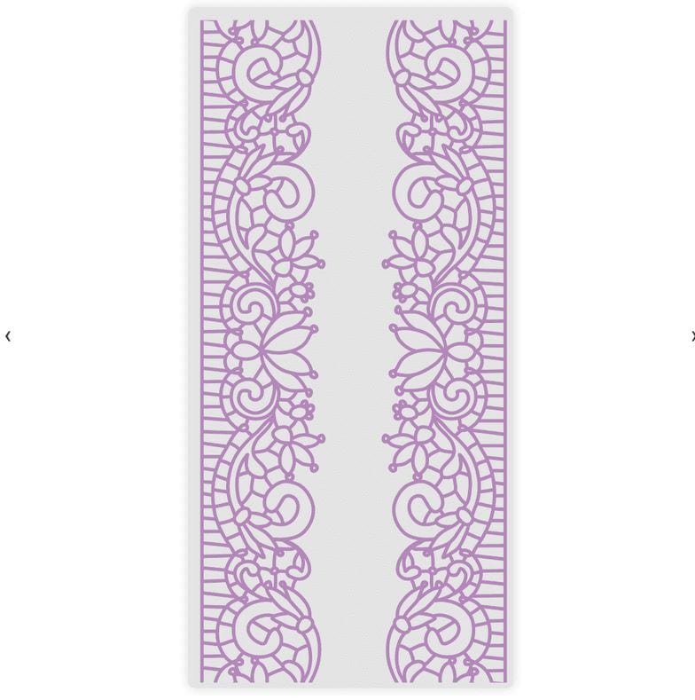 Crafter's Companion Decorative Lace Border Gemini Embossing Folder 5.75