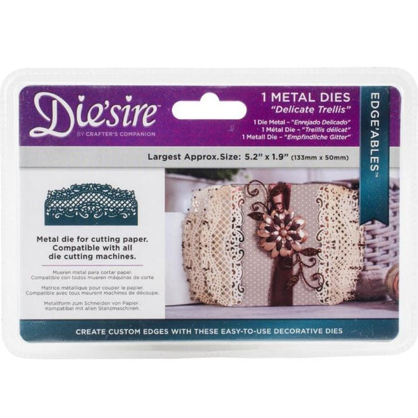 Crafter's Companion Delicate Trellis Die'sire Edge'ables Metal Dies