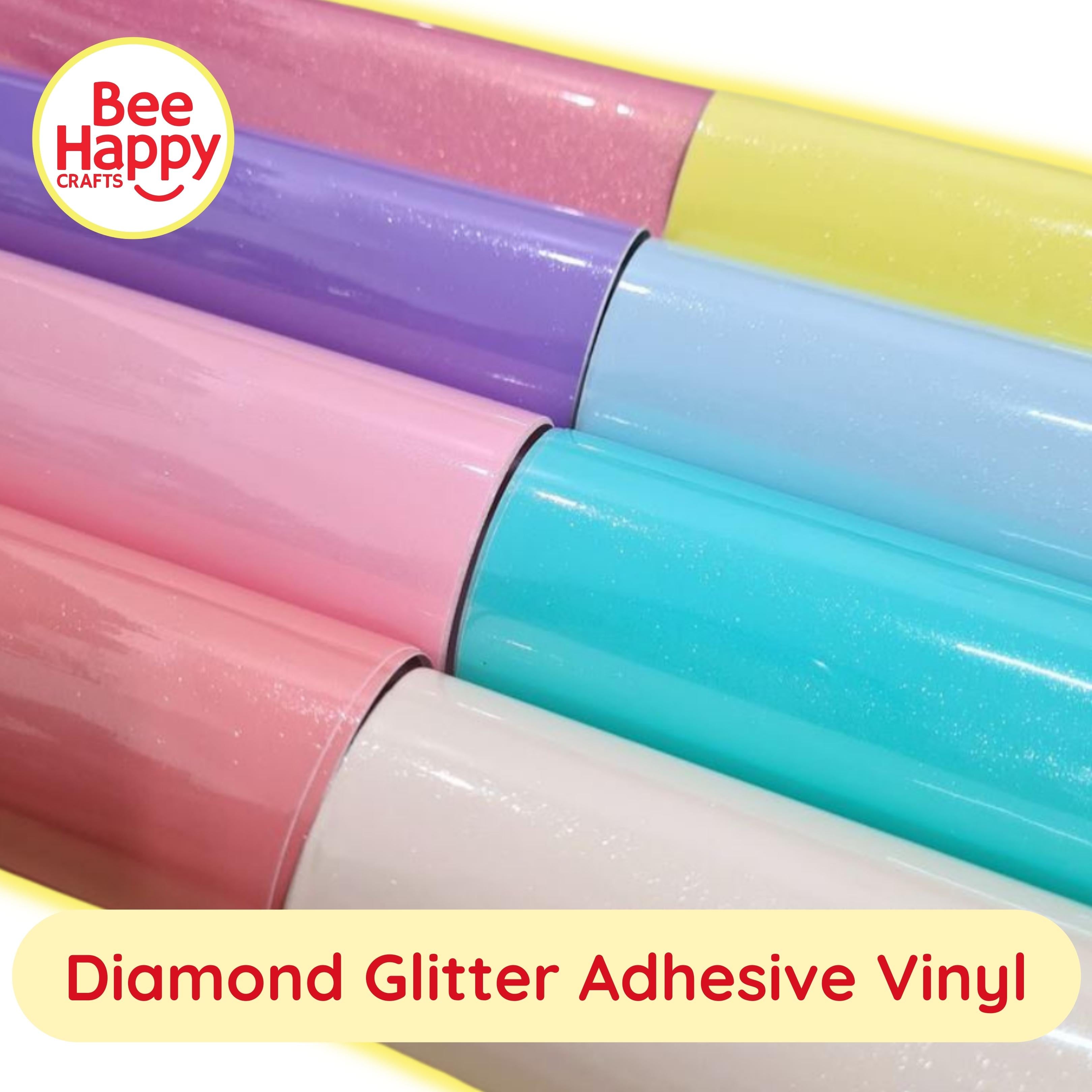 Bee Happy Premium Diamond Glitter Vinyl 12