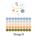 Colorful Dots Die Cut Washi Sticker Tapes (6cm x 3m)