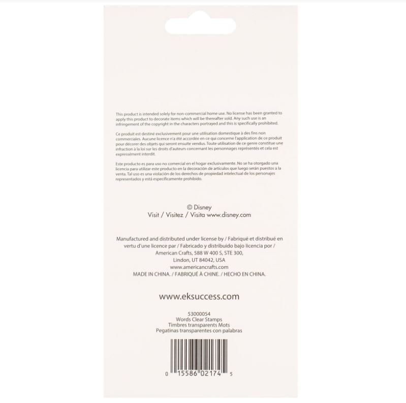 EK Success Disney Words Clear Stamp Set