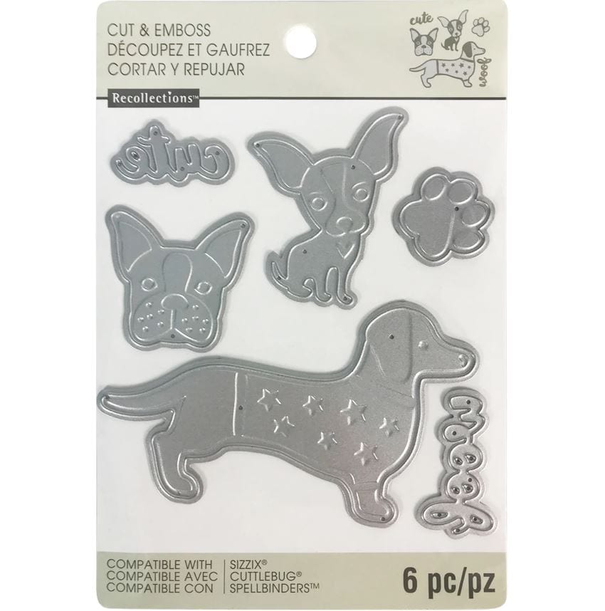 Recollections Dogs Cut & Emboss Dies