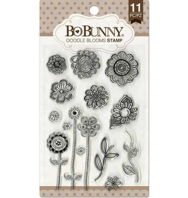 BoBunny Doodle Blooms Stamps