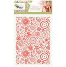 Crafter's Companion Doodled Blooms Sara Davies Signature Sew Retro Embossing Folder 5"X7"