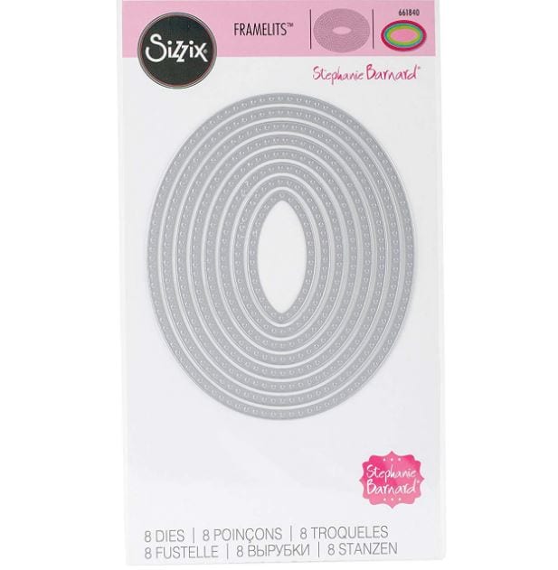 Sizzix Dotted Ovals Framelits Dies Stephanie Barnard