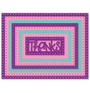 Sizzix Dotted Rectangle Thanks Framelits Dies