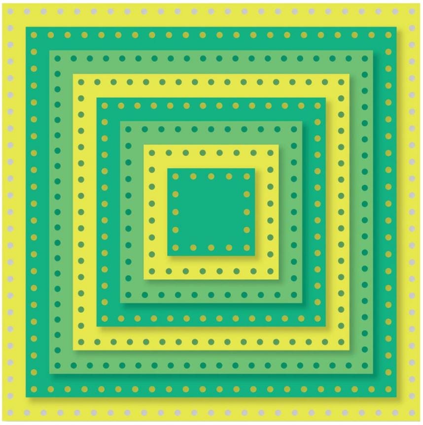 Sizzix Dotted Squares Framelits Dies