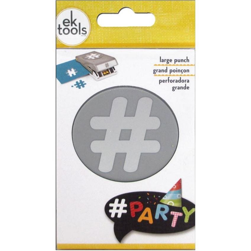 EK Success Double Hashtag Punch Paper Shapers