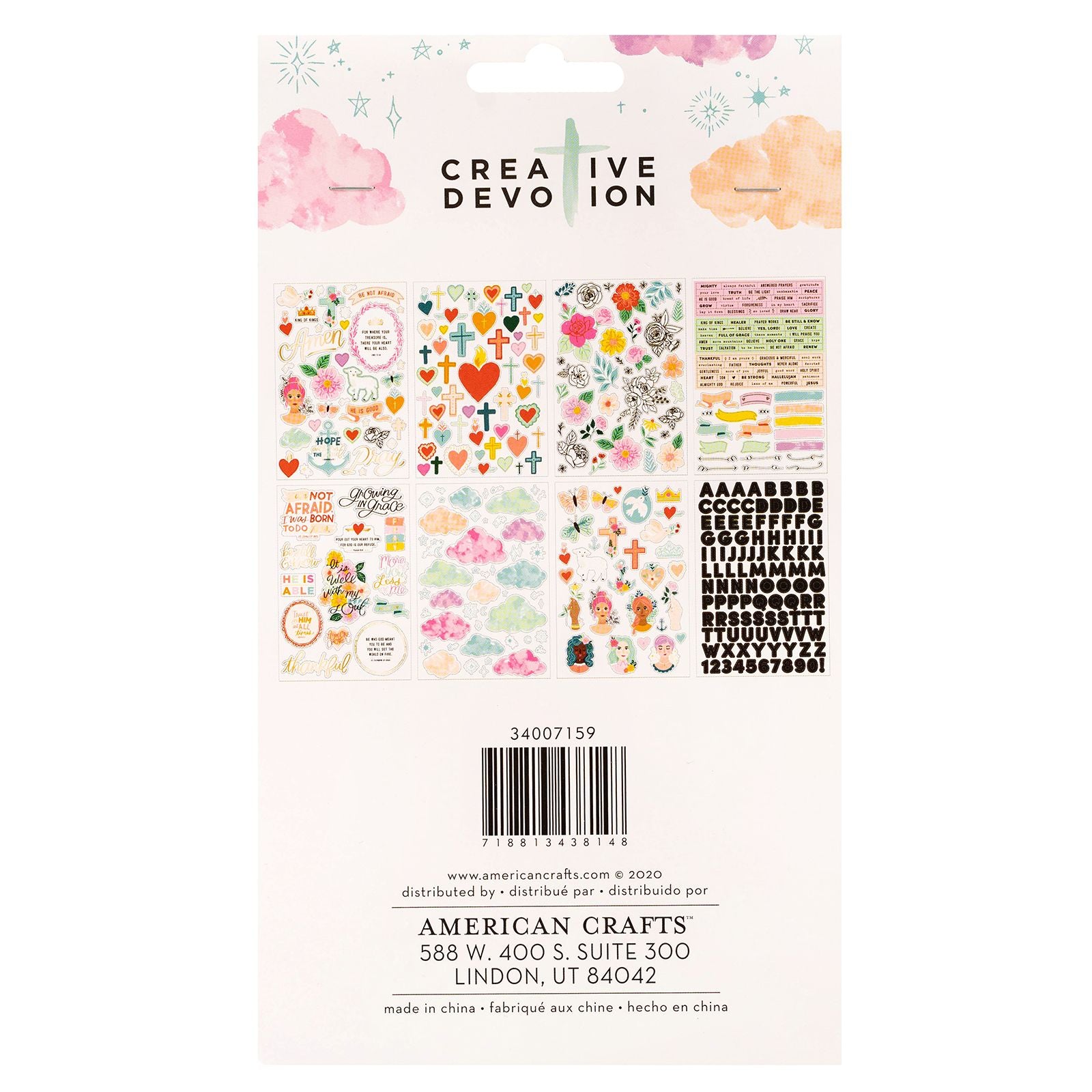 American Crafts Draw Near Creative Devotion Sticker Book