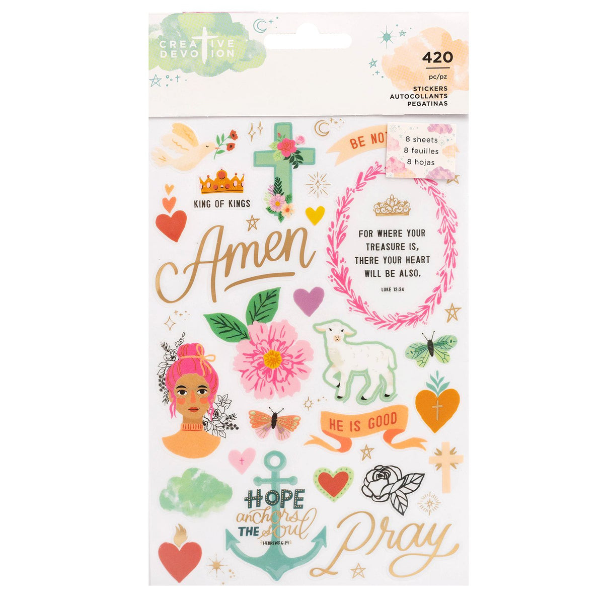 American Crafts Draw Near Creative Devotion Sticker Book