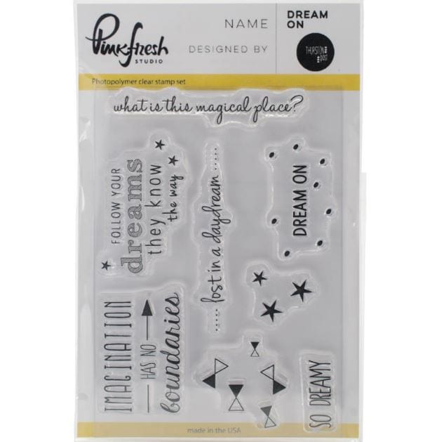 Pinkfresh Studio Dream On Clear Stamp Set 3