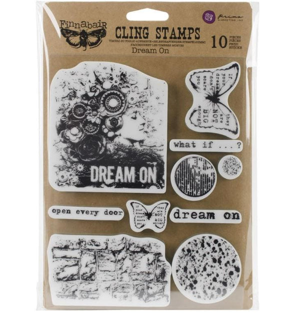 Prima Marketing Finnabair Dream On Cling Stamps 6"X7.5"