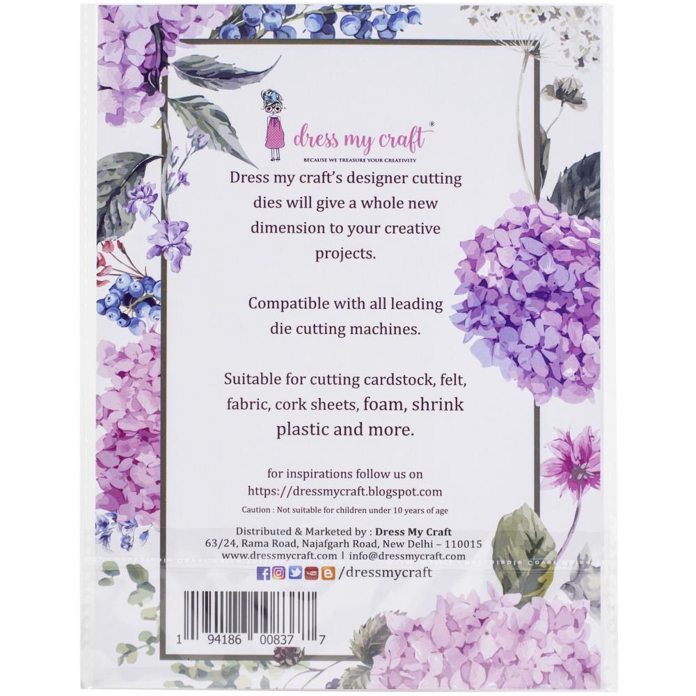 Dress My Craft Stitched Tag #2 Basic Designer Dies