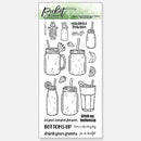 Picket Fence Studios Drink Your Greens 4"X8" Stamp Set