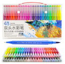 Bee Happy Watercolor Dual Brush Pen Set 48pcs