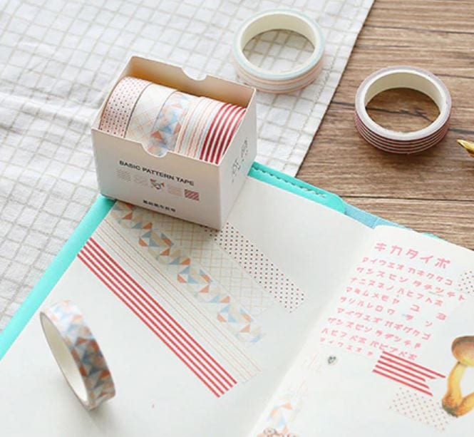 Simno Basic Patterns Masking Tape Sets