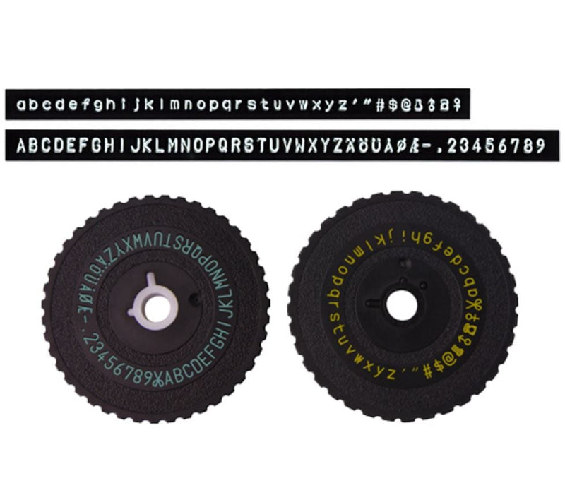 Motex E101 Label Maker with 2 Wheels / Tape Writer