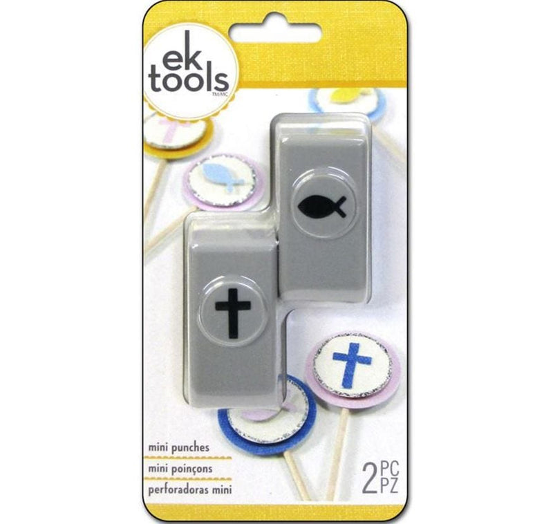 EK Success Mini Cross And Fish 2pc Punch